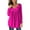 Hot Pink sweatshirt for women, variant on Usmixi Tunic Tops for Women Womens Pullover Tunic Tops Casual Solid Flowy Pleated Swing Button up Ladies Henley Shirts Winter Long Sleeve Plain Casual Tunic Tops Tops