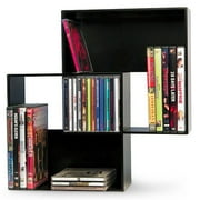 Atlantic Interlocking CD & DVD Storage Cube, Black