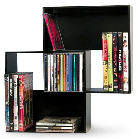Atlantic Interlocking CD & DVD Storage Cube, Black