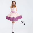 thumbnail image 1 of Disfraz de princesa Peach para adulto, Vestido corto rosa con guantes, corona, fiesta de Cosplay, carnaval, disfraces de Halloween, 3 uds., 1 of 5