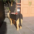 thumbnail image 4 of Maceta decorativa de perro pastor alemán en madera, ideal para jardín, patio o interior del hogar. Diseño único y detallado, perfecto para amantes de los perros. Adecuada para uso interior y, 4 of 5