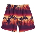 thumbnail image 6 of WMTBSRSW Boys Hawaii Graphic Shorts Funny Graphic Print Summer Beach Shorts Lightweight High Waisted Drawstring Shorts with Pockets 7-14 Years, 6 of 6