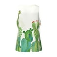 thumbnail image 5 of Easygdp Cartoon Cactus Men's Tank Top, Sleeveless Muscle T Shirts, Breathable, Quick-Dry, Loose for Gym, Running, Fitness - X-Large, 5 of 9