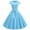 #7-Sky Blue, variant on Pntutb Womens Plus Size Vintage Short Sleeve Swing 50S Housewife Casual Evening Party Prom Dress