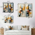 thumbnail image 4 of Designart "Deconstructed Colorfields Minimalist Abstraction II" Abstract Painting Framed Wall Art Set Of 2 - Modern Blue Gallery Wall Frame Set For Home Decor, 4 of 6