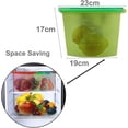 thumbnail image 5 of 4 Sacs de Rangement Alimentaires Réutilisables en Silicone, Sac Alimentaire Extensible, Sacs de Conteneurs Scellés Clip Ziplock en Plastique, 5 of 5