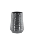 thumbnail image 1 of Round Ceramic Vase With Combed Design, Small, Silver, 1 of 1