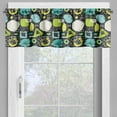thumbnail image 2 of Ambesonne Grunge Window Valance, Sketchy Geometric Art, 54" X 12", Multicolor, 2 of 5