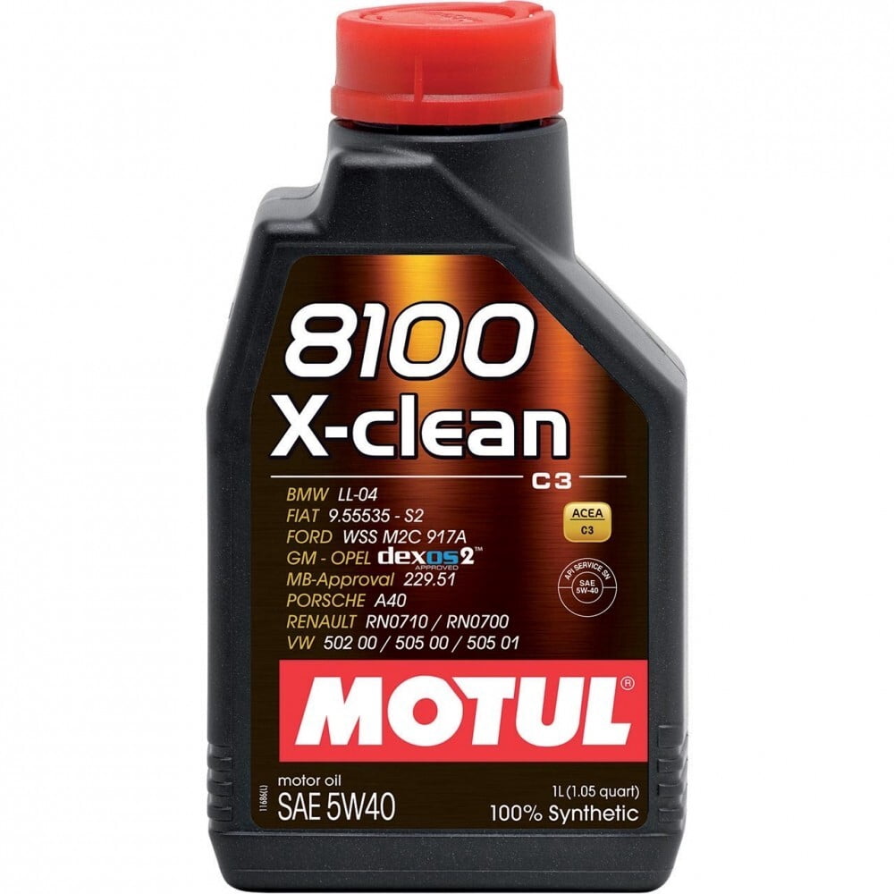 Motul 109762 5L 8100 X-CLEAN Gen 2 5W40 Synthetic Engine Oil