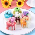 thumbnail image 2 of 6pcs Simulation Cake Artificial Round Rose Cake Model Set Mousse Dessert Children Cognitive Toys for Decoration Display, 2 of 9