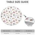 thumbnail image 6 of White Princess Fairy Castle Pattern Round Fitted Tablecloth with Elastic Edge,Dining Table Cover Waterproof,Outdoor Round Tablecloth for Camping,Dining,Indoor and Outdoor, 6 of 7