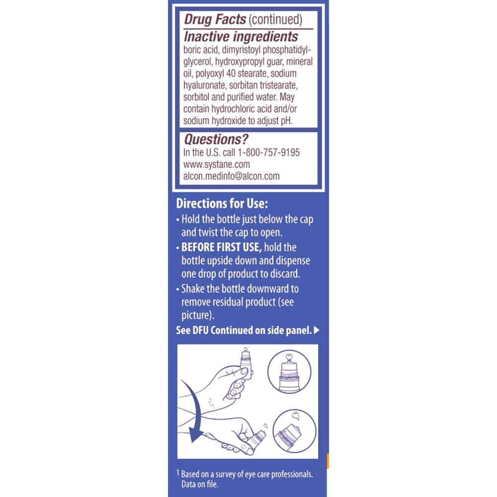 SYSTANE PRO Multi-Dose Preservative-Free Dry Eye Drops 10mL for Daily Use for Dry Eye