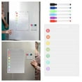 thumbnail image 2 of SIfdSeng Get it Fast Acrylic Weekly Agenda Whiteboard Writing Board Transparent Hanging Refrigerator Planning Board 5Ml, 2 of 7