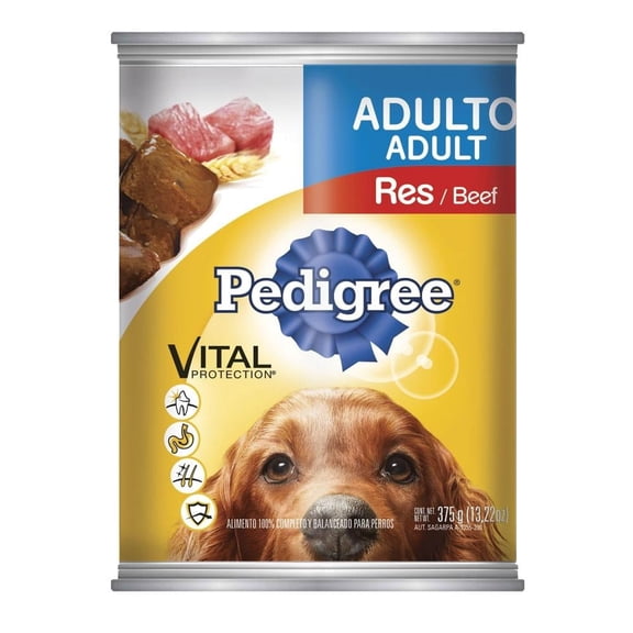 Alimento para Perro Pedigree Vital Protection Adulto Res en Filetes 375 g
