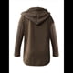 thumbnail image 4 of Sudadera Holgada de Larga para Mujer, Informal, con Botones y Capucha, con Bolsillo. Caqui Oscuro XXL, 4 of 6