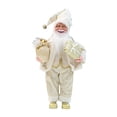 thumbnail image 1 of Muñeco de Papá Noel de 45 cm, regalo navideño con bolsa de regalo, figura para el hogar. Oro, 1 of 9