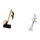thumbnail image 5 of Escultura de resina de bailarina armónica. Figura creativa de una bailarina musical. Adorno de mesa para escritorio, dormitorio, chimenea, oficina, en, 5 of 8