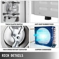 thumbnail image 6 of KFFKFF Commercial Ice Cream Machine 1400W 5.3 Gallons Per Hour Hard Serve Yogurt Maker with LED Display, Silver, 6 of 9