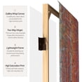 thumbnail image 4 of Red Lantern 4 ft. Short Klimt Canvas Folding Screen - Tannenwald/Farm Garden, 4 of 7