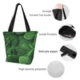 thumbnail image 6 of Fotbe Natural Green Leaves Pattern Beach Tote,Shoulder Handbag,Spacious Tote Bag,Lightweight Travel Bag,Versatile Shopping Bag, 6 of 9