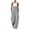 Gray, variant on Women Adjustable Strap Cargo Wide Leg Overalls, Multi Flap Pocket Loose Fit Bib Jumpsuit, Soft Casual Oversized Baggy Jumpsuit Army Green S(S)