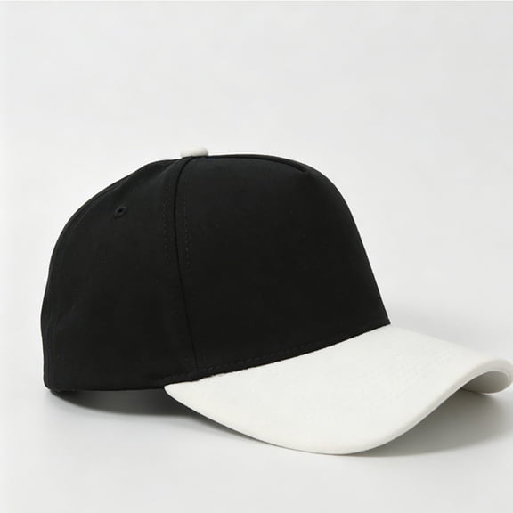 Two‑Tone Blank Baseball Cap LSONABXA Solid Color Unstructured Curved Brim Adjustable Snapback Plain Trucker Hat Fashion Headwear For Weekend Holiday Gathering Travel Daily Wear