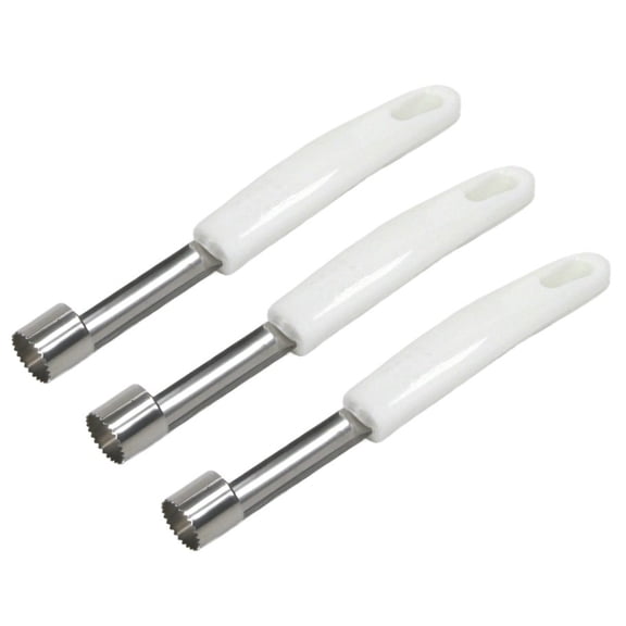 Chef Craft Stainless Steel Blade Apple Corer - Simply Insert, Twist and Pull Out 3 Pack