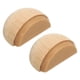 thumbnail image 1 of 2 Pcs Topes de puerta, tope de puerta de madera, cuña para puerta, tope autoadhesivo resistente en forma de semicirculo, 1 of 5