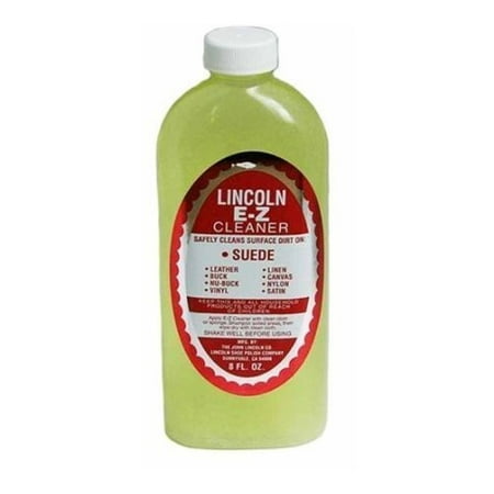 Lincoln E-Z Leather Suede Stain Vinyl Canvas Cleaner 8
