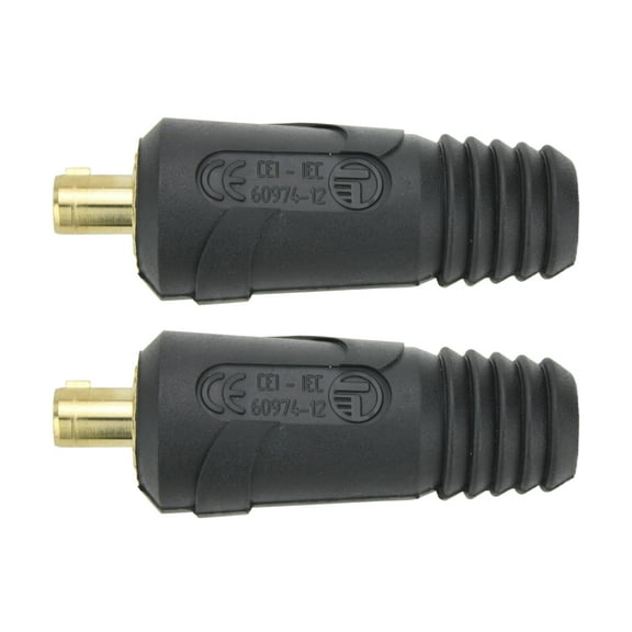Dinse 35-70 Welding Cable Plug Connector for 70mm2 Cables AWG #1 to 2/0 - 400 Amp (PAIR)