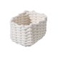 thumbnail image 2 of Cesta De Almacenamiento Cesta organizadora de escritorio plegable con cuerda para guardar cosméticos,llaves,mandos a distancia y material de oficina (blanca,1 unidad) Rkxzt, 2 of 8