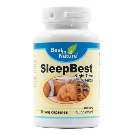 SleepBest (Nighttime Herbs): Sleep Support Formula* (90 Capsules)