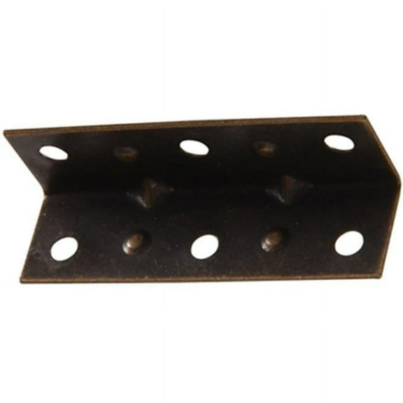 Hillman 853078 2.5 x 0.75 in. Antique Brass Inside Corner Brace