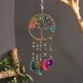 thumbnail image 2 of Hearth & Gear Bohemian Dreamcatcher Wall Hanging Handmade Light Tree Decoration For Home Bedroom Decorations String for Balloons Grapevine Garland with Berries Clear Stretch Cord .8mm 50 Ft Large, 2 of 6
