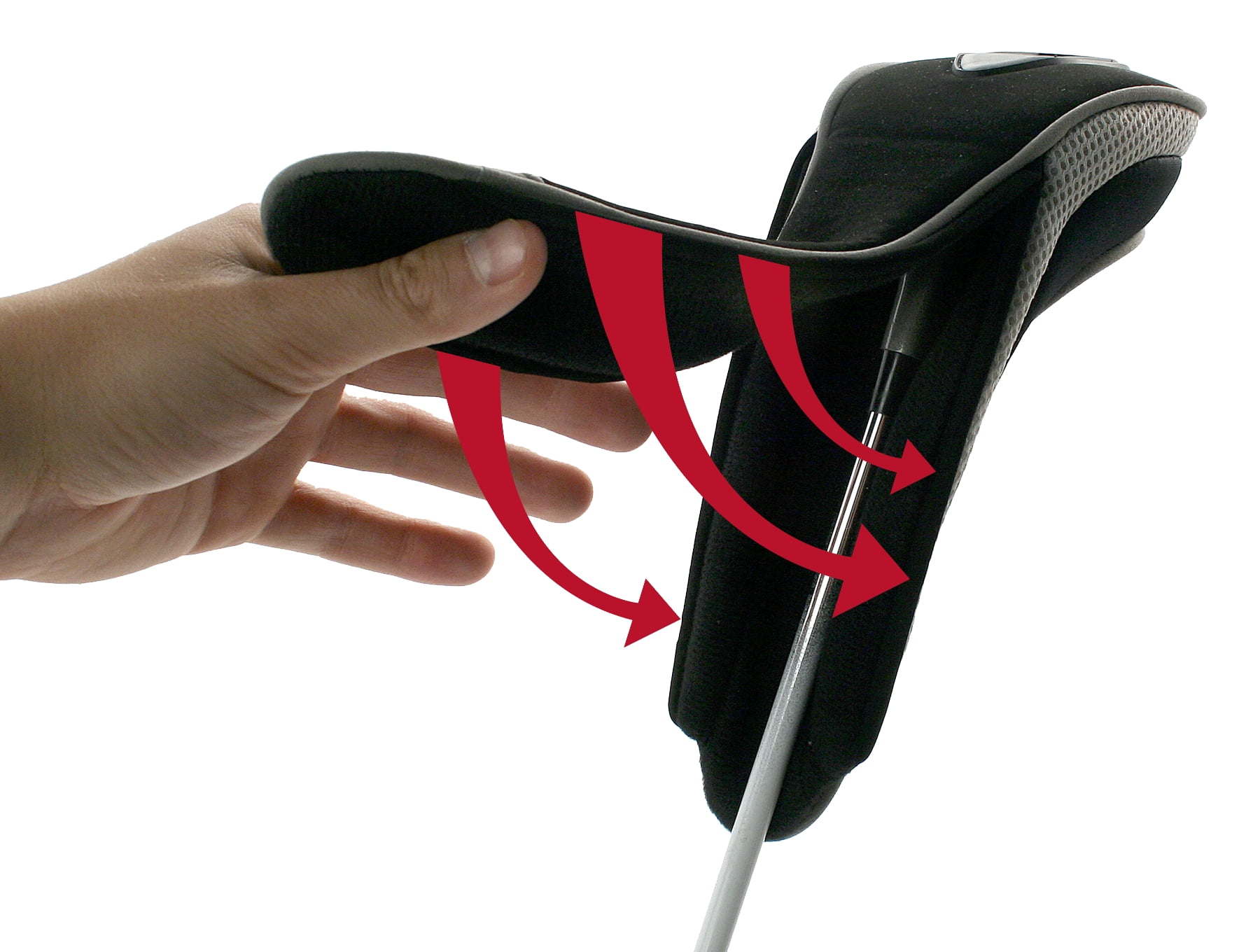 Easy Loader Driver Magnetic Golf Club Headcover by ProActive Sports (Black/Red)