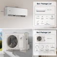 thumbnail image 6 of Upstreman 12000 BTU Mini Split Air Conditioner & Heater, 20 SEER2 115V Split AC Unit, Wall Mounted Heat Pump Air Conditioner with Mounting Bracket, Wifi Enabled, Up to 750 Sq.Ft., 6 of 12