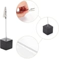 thumbnail image 6 of 24 Pcs Table Number Holder Cube Base Memorandum Clips Holders Place Card Holder Wood Bulk Picture Stands for Table Card Display Stands for Wedding Birthday Party, 6 of 9