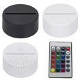 thumbnail image 3 of OUTAD Night Light Base Touch Bases Acrylic Colorful Remote Controller 3D Night Lamps Household Soft Lights Lighting Tool, 3 of 4