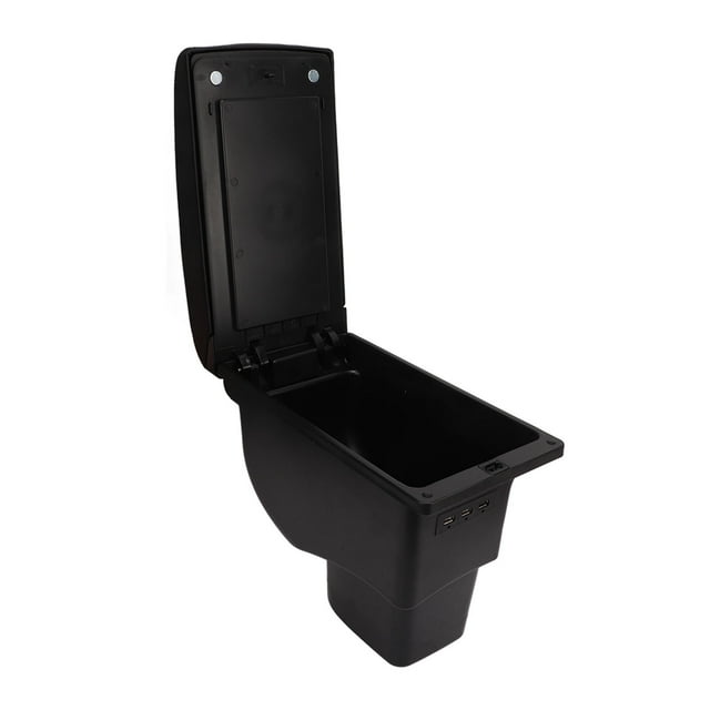 Center Console Armrest Box,Double Layer Center Console Armrest Box Console Storage Car Console Organizer Multi-Functional