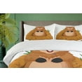 thumbnail image 4 of Ambesonne Groundhog Day Duvet Cover Sets, Marmot in Earth Hole, 2-Queen, Ginger Amber and Peach, 4 of 7