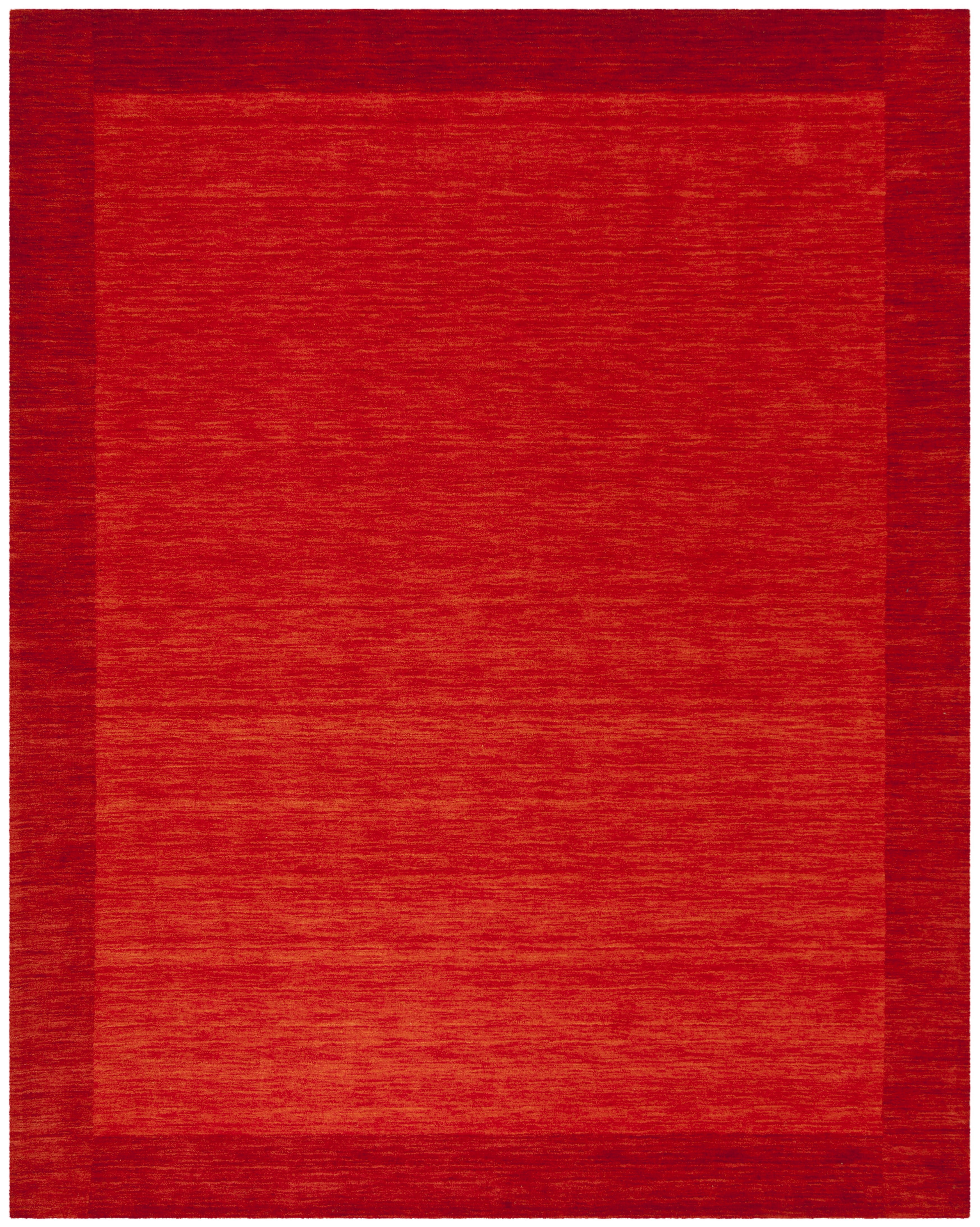 Safavieh Himalaya Addie Solid Wool Area Rug, Red, 8' x 10'