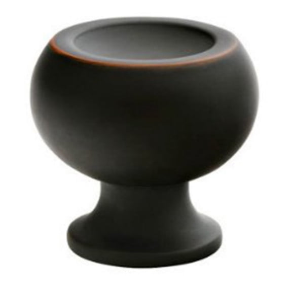 Emtek 86314US10B Atomic 1-Inch Cab Knob