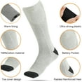 thumbnail image 6 of COMOPIO Heated Socks for Men Women 4000mAh Rechargeable Electric Heating Socks Warm Winter Thermal Socks for Skiing Hiking Camping Hunting, 6 of 8