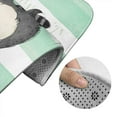 thumbnail image 5 of Xecao Cute Raccoon 2-Piece Vintage Seamless Anti-Skid Mat Set, featuring a stylish pattern for a safe and elegant toilet rug experience, 5 of 6