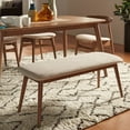 thumbnail image 5 of iNSPIRE Q Norwegian Danish Modern Tapered Upholstered Dining Bench  Modern, 5 of 5