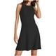 thumbnail image 1 of Vestido de Verano Casual de Mujer de Color Sólido sin Mangas Diseño de Cuello Redondo, Vestido Cómodo de Poliéster Ligero, 1 of 8