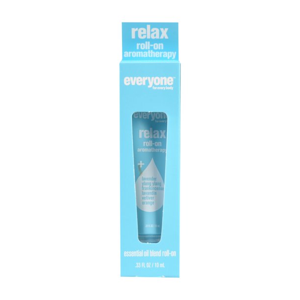 Everyone Roll On Aromatherapy Relax, Essential Oils Blend of Frankincense & Ylang Ylang with