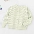 thumbnail image 6 of KEXE Girl Sweaters Girls' Cardigans Girls Cardigan Sweaters School Uniform Sweater V Neck Button Front Outerwear Beige 9-10 Years, 6 of 8