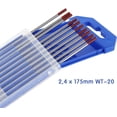 thumbnail image 3 of 10 X Electrodos De Tungsteno, Electrodo De Tungsteno Para Soldadura Tig Wt-20 2.4 Ø X 175 Mm Agujas Para Soldadura Tig (Rojo), 3 of 5