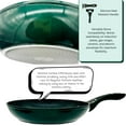 thumbnail image 3 of 3-Piece Non Stick Cookware Set, includes 8-Inch, 9.5-inch, 11-inch, Green, 3 of 8